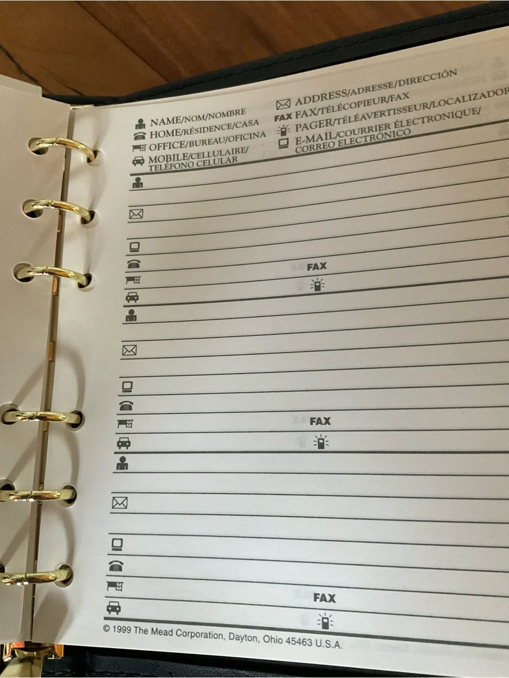 ✔️ New Vintage 1997 Cambridge Professional Address Book